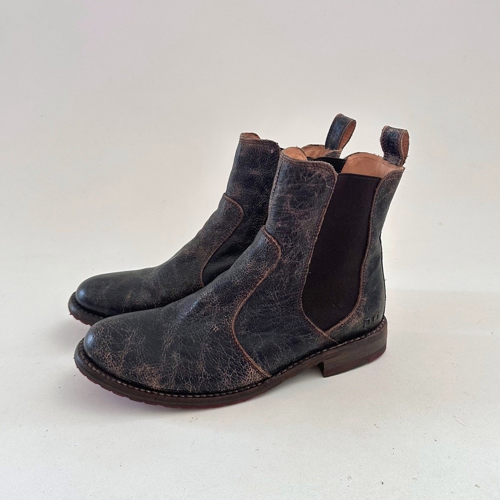 Bed Stu Nandi Distressed Leather Chelsea Boots Womens 8.5 Pull On Western Grunge